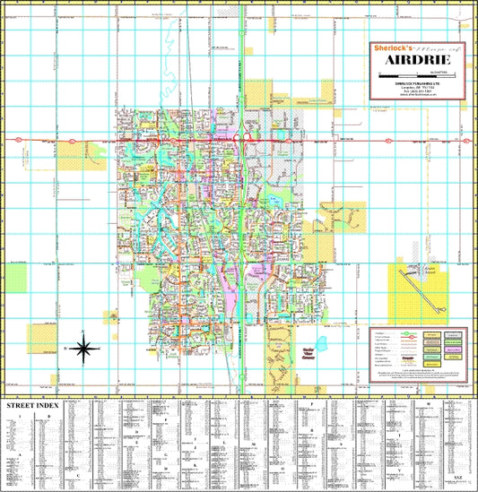 Airdrie Wall Map