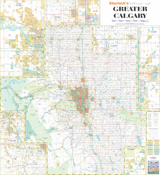 Greater Calgary Wall Map