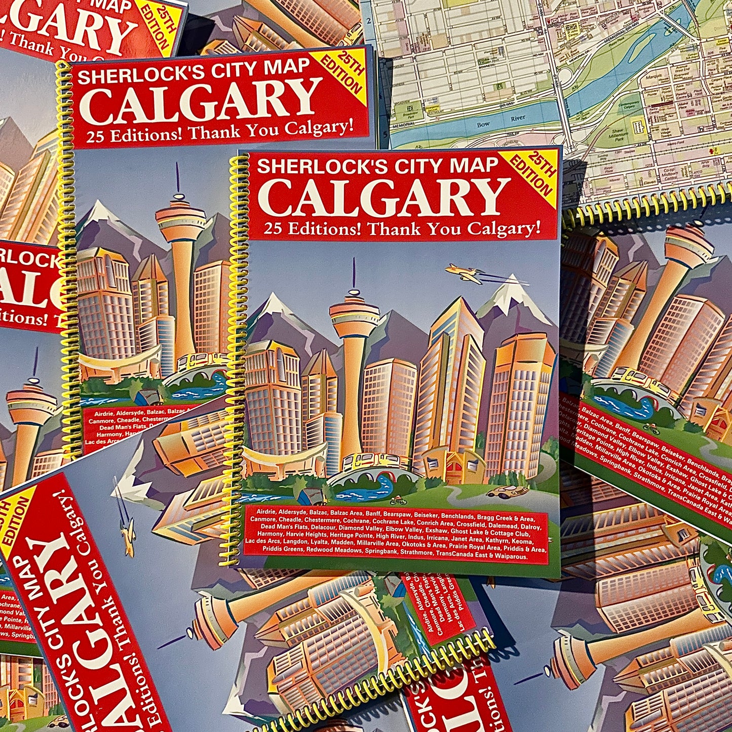 Sherlock’s Map of Calgary - Spiral Bound City Atlas