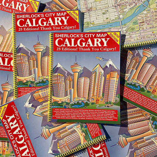 Sherlock’s Map of Calgary - Spiral Bound City Atlas