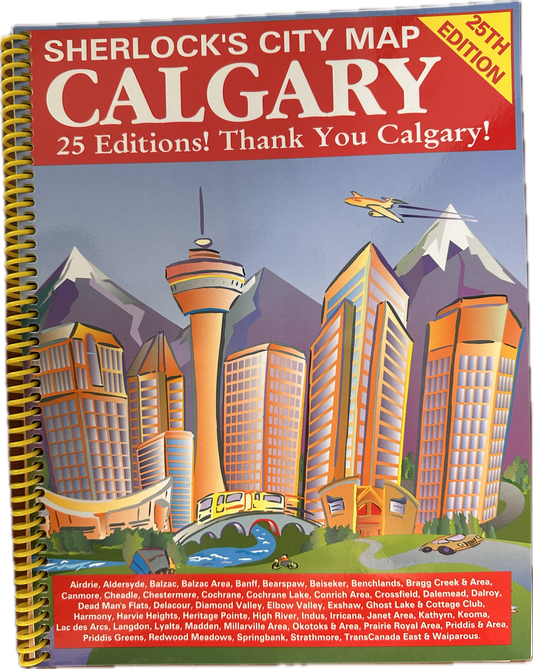 [May 2024] Calgary Spiral Bound City Atlas - 25th Edition