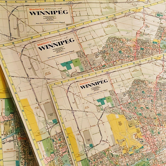 Winnipeg Colour Wall Map